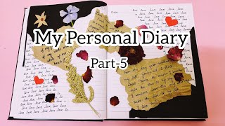 My Personal Diary 2022 Part5  Bullet Journal  Diary Decoration  Diary Writing [upl. by Tyoh]