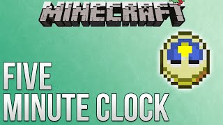 Minecraft Five Minute Clock Tutorial Redstone Advent Calendar [upl. by Aihsat]