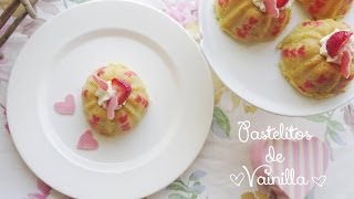 PASTELES DE VAINILLA  Receta de postre casero [upl. by Lisandra147]