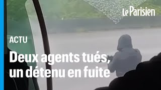 Agents tués détenu en fuite ce que l’on sait de l’attaque d’un fourgon pénitentiaire dans l’Eure [upl. by Rotceh]