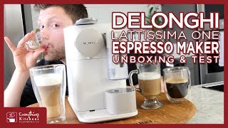 Nespresso  Delonghi Lattisima One Unboxing amp Test [upl. by Dixil]