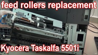 Kyocera Taskalfa 5501i  Feed Rollers Replacement  Tray 3 paper jam [upl. by Amos]