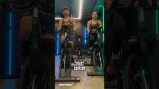 🚲 cycling gym spinning sport cyclinglife cyclingstyle cyclingindoor team fit cardio [upl. by Ollehto]