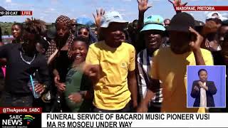 Funeral service of Bacardi music pioneer Vusi quotMa R5quot Mosoeu under way [upl. by Lunsford82]