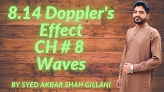 Dopplers Effect I Unit  814 I Ch  8 Waves I 1st Year Federal Kpk Board 2020 Edition [upl. by Tasia]