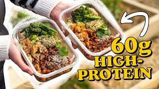 Revolutionise Your Meal Prep with 60g PlantBased Protein Per Meal Easy Meal Prep For Working Out 💪 [upl. by Lerret]