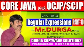 Core Java With OCJPSCJPRegular ExpressionsPart 10 [upl. by Kowalski]