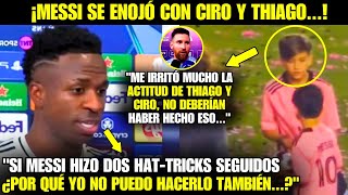 🚨¡MIRA LA REACCIÓN DE MESSI ANTE LA ACTITUD DE THIAGO Y CIRO DESPUÉS DE GANAR EL BALÓN DEL PARTIDO [upl. by Simpkins]