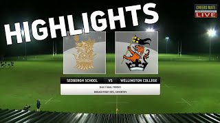 SEDBERGH SCHOOL v WELLINGTON COLLEGE  DAILY MAIL TROPHY HIGHLIGHTS [upl. by Torrence302]