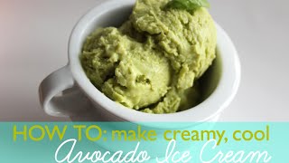 DIY How to Make Avocado Ice Cream without an Ice Cream Maker [upl. by Noah]