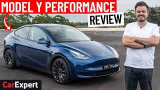 Tesla owner reviews the 2023 Tesla Model Y Performance inc 0100kmh autonomy amp track mode [upl. by Hollenbeck160]