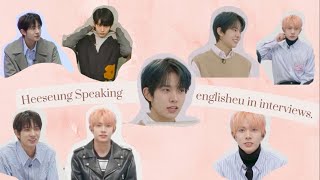 Just Heeseung speaking English in interviews [upl. by Delmore144]