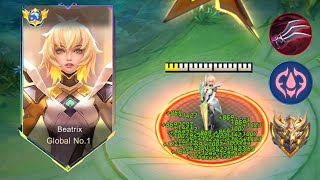 OMG NEW BEATRIX UNLI HEAL  ONE HIT BUILD THIS 2024must try [upl. by Lahtnero]