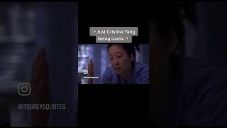 Cristina Yang being iconic greysanatomy cristinayang [upl. by Alicul140]