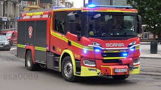 Oslo Fire Department Engine 11 responding NO  62019 [upl. by Ybreh]