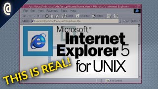 THINGS THAT SHOULDNT EXIST Internet Explorer for UNIX [upl. by Krid958]