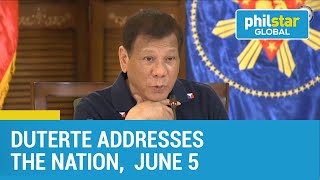 Duterte meets with IATF addresses the nation June 5 [upl. by Musser875]