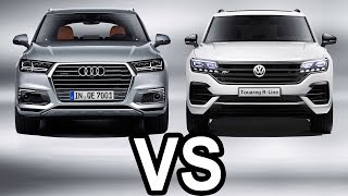 Volkswagen Touareg 2019 vs AUDI Q7 2018 [upl. by Emsoc30]