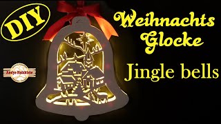 Scroll saw project  Weihnachtsglocke selber machen  Christmas decoration [upl. by Fante]