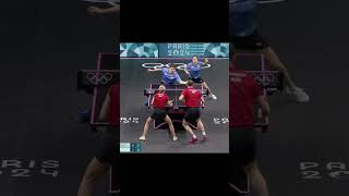 Table Tennis best points paris2024 worldtabletennis pingpong tabletennis bestpoints shorts tt [upl. by Ynnub42]