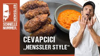 Schnelles Cevapcici quotHenssler Stylequot Rezept von Steffen Henssler [upl. by Dyrrej190]