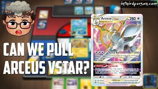 Arceus VSTAR Where Are You  PTCGO Brilliant Stars Pack Opening [upl. by Neuburger]