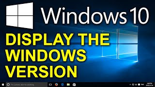 ✔️ Windows 10  How to Display the Windows Version on the Desktop [upl. by Yetak]