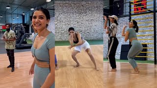 Oo Solriya Mama Songக்கு Rehearsal செய்த Samantha 🔥  Sammu Hot Dance  Oo Antava Mama  Shorts [upl. by Akamaozu]