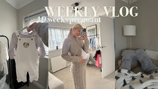 WEEKLY VLOG 19 weeks pregnant  more baby bits deliveries  chats [upl. by Cyma]