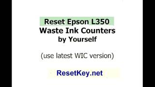 Reset Epson L220 L350 L355 ink pad at the end of their service life [upl. by Avilys]