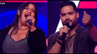 Gabriela Balbás y Randy Feijoo conmovieron a todos al cantar “Si me tenías”  La Voz Perú [upl. by Rudwik]