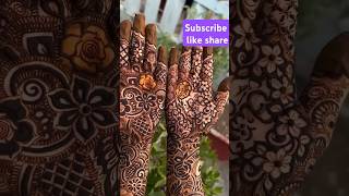 bridal mehndi mehandi design mehandi art viral shots viral song trending [upl. by Seidule]