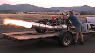 New Rocketman show starting 2017Twin Super Dragon 500 pound thrust land speed bike [upl. by Nairot]