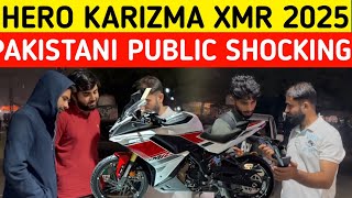 2025 l NEW HERO KARIZMA XMR 250 I NEW HERO BIKE 2025 I PAKISTANI PUBLIC REACTION [upl. by Whale]