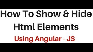 angularJS using nghide and ngshow html elements with radio buttons [upl. by Eisnil]