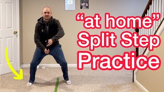 The Best “at home” Split Step Drill Tennis Footwork Explained [upl. by Atteynad]