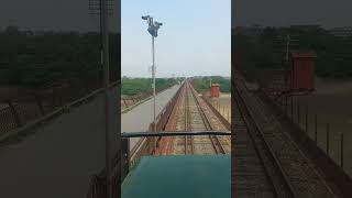 Live beautiful view of train crossing over old bridge of river Jhelum train driver cab view shorts [upl. by Shepard]