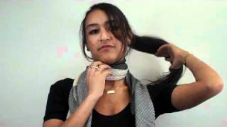 How to Tie a Scarf Layered Knot [upl. by Annaek]