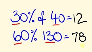 Percentages made easy  fast shortcut trick [upl. by Loralyn]