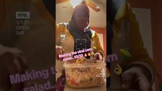 Making the viral corn salad 🌽🔥🔥👌 1010 don’t own copyright to music [upl. by Oiluig]