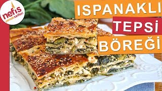 Kat Kat Ispanaklı Tepsi Böreği  çok beğenilen kolay börek tarifi [upl. by Annohs]