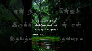 love feeling kavithai lyrics tamil yaaradi nee mohini venmegam bgm whatsapp status shortvideo feel [upl. by Reaht221]