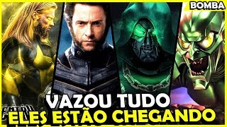 BOMBA VAZA TUDO QUE VAI ROLAR NA PROXIMA FASE DA MARVEL [upl. by Naam702]