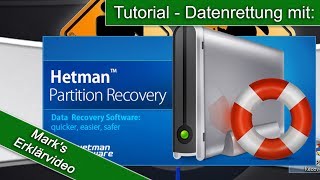 Daten retten mit dem Programm  Hetman Partition Recovery Commercial Edition 2 8  Tutorial [upl. by Leod856]