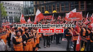 BauTarifrunde 2024 Verhandlungsabbruch – Schlichtung kommt [upl. by Euqinimod]