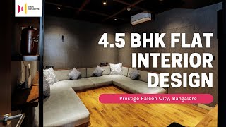 45 BHK Flat Interior Design of Mr Paramesh and Ms Sowmya in Prestige Falcon City  WEA DESIGNS [upl. by Hairakcaz578]