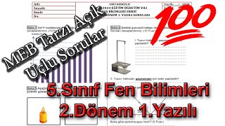 5sınıf Fen Bilimleri 2Dönem 1Yazılı 2024 [upl. by Anircam]