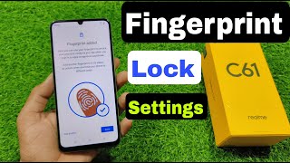 Realme C61 me Fingerprint Lock Kaise Lagaye  How To Set Fingerprint Lock in Realme C61 [upl. by Tad]