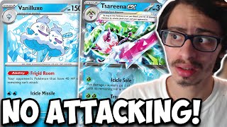 Tsareena ex amp Vanilluxe Completely STOPS Your Opponents From Attacking Coldest Deck On PTCGL [upl. by Akedijn]