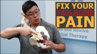 Tailbone Pain The Best Exercise To FIX It  Coccyx Heel Press [upl. by Aradnahc]